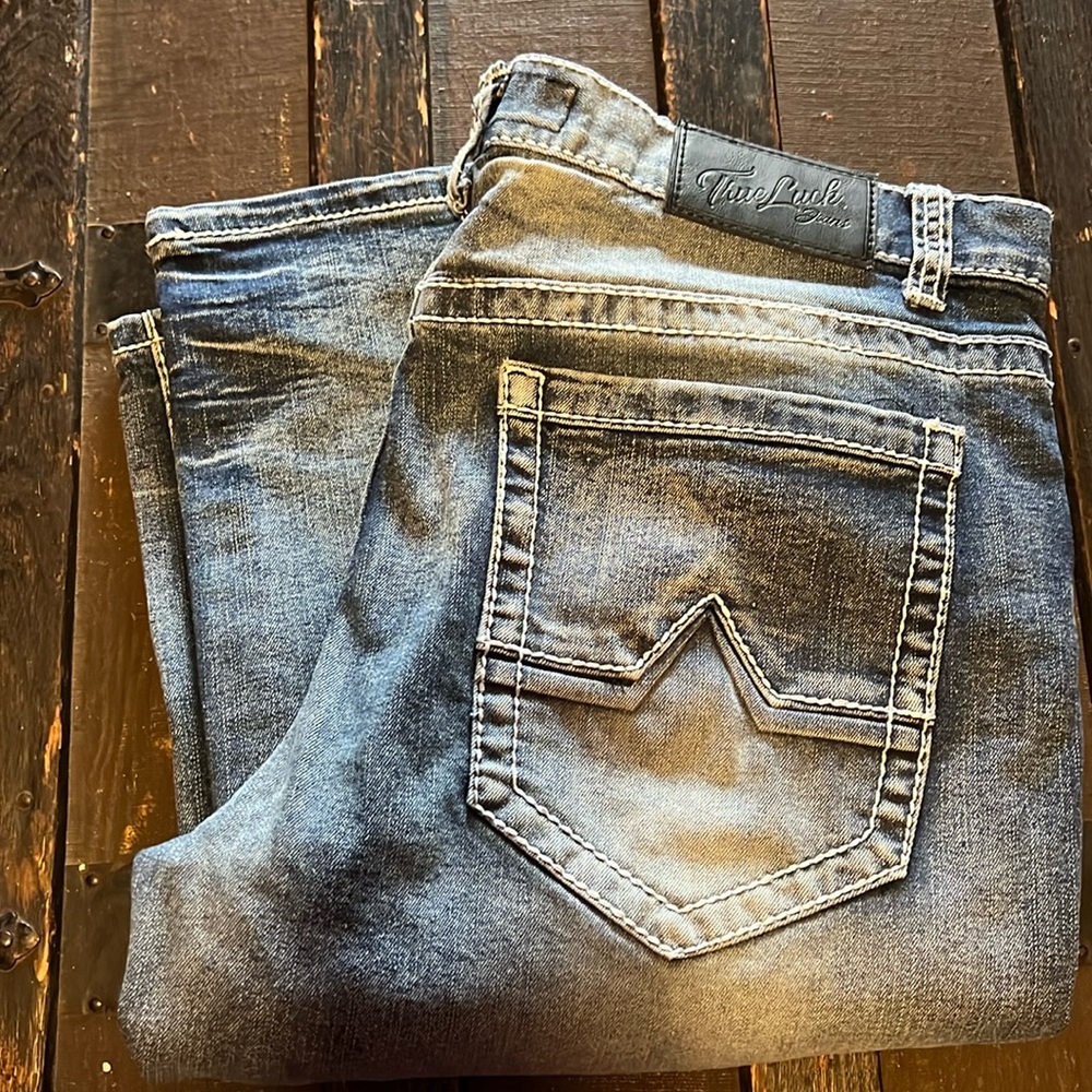 TrueLuck- W34/30- distressed Jeans